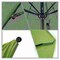 California Umbrella 9' Black Aluminum Market Patio Umbrella, Sunbrella Spectrum Cilantro 194061335086 - alternate 3